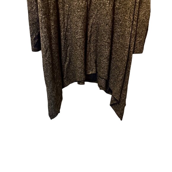 🍒 2/$20 🍒 Soft Charcoal Gray Long Sleeve Cold Shoulder Hi-Lo Dress sz 2X - Picture 5 of 7